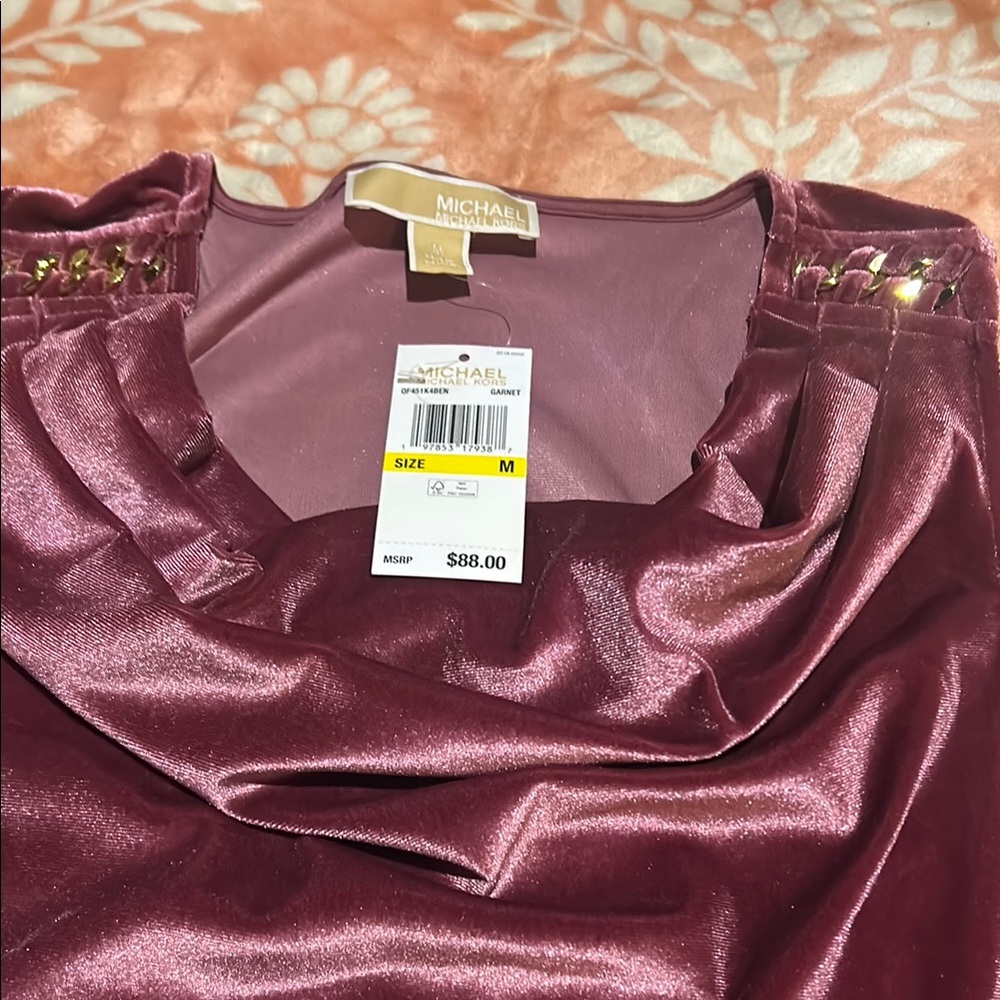 Michael Kors Purple Blouse Elegant Top - Picture 4 of 6